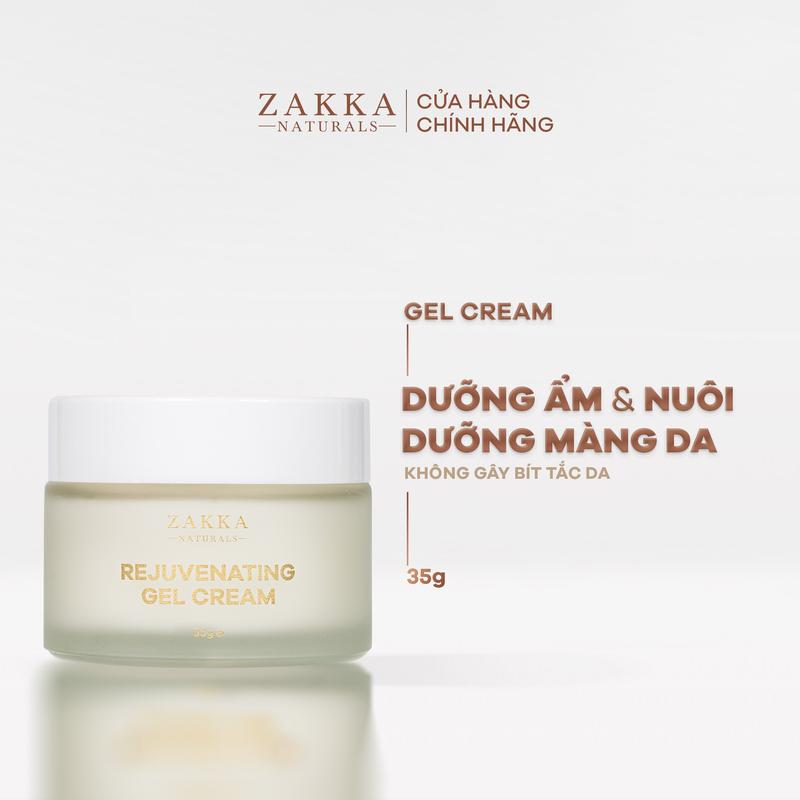 [DEAL LIVE] Gel Kem Dưỡng B5 Zakka Naturals Hỗ Trợ Phục Hồi, Lành Tính Rejuvenating Herbal Oil Free Gel Cream 35g