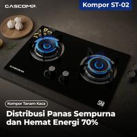 Gambar GASCOMP Kompor Tanam Elektrik Kaca 2 Tungku Double Tornado | Hemat Gas, Api Besar Merata, Tempered Glass Garansi 5 Tahun SNI dari gascompsuperlock Kota Administrasi Jakarta Utara 4 Tokopedia