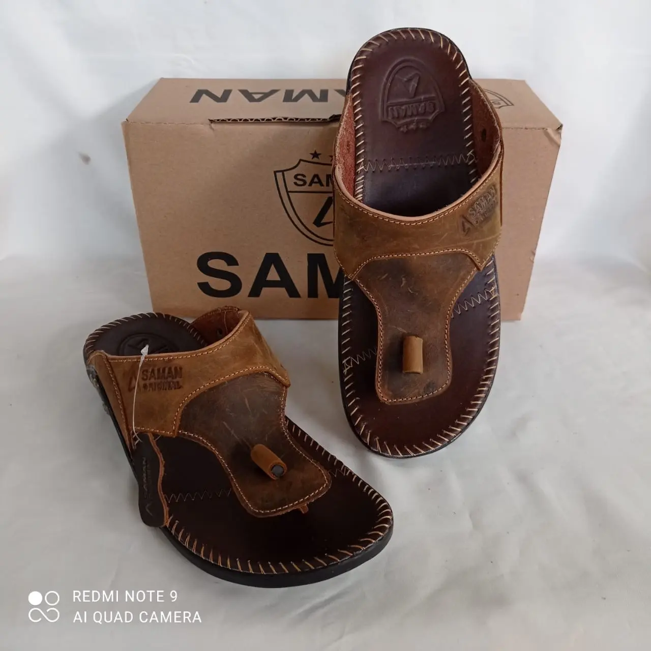SANDAL KULIT PRIA ORIGINAL SAMAN FULL KULIT Sendal premium