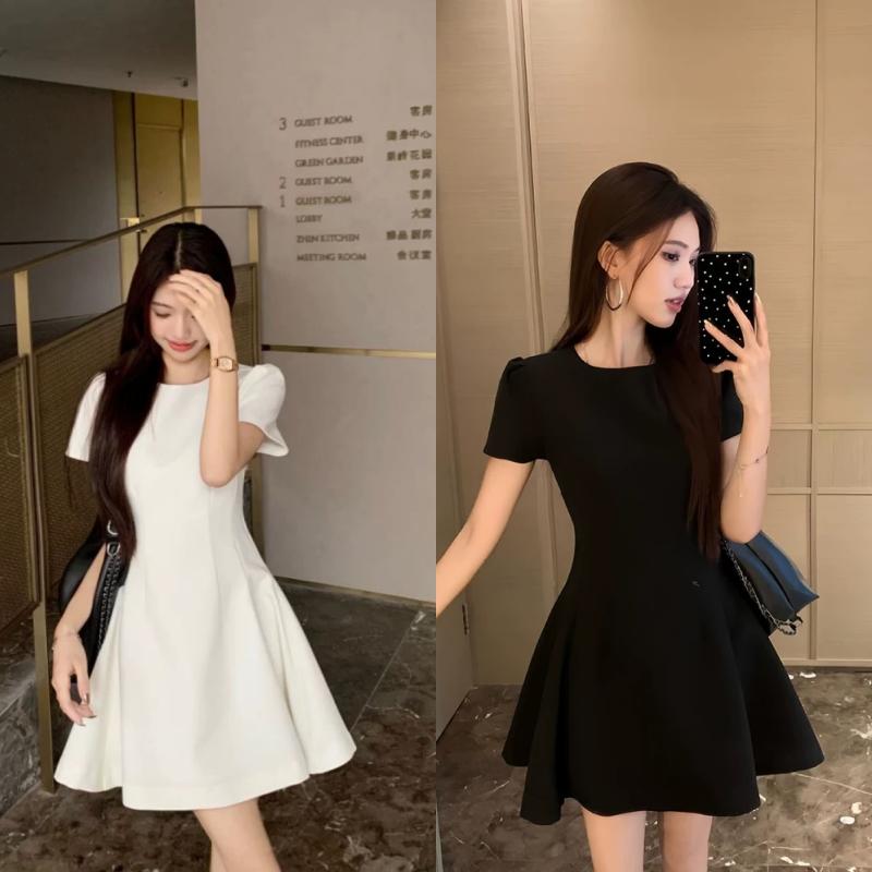 Váy đầm nữ chít eo xoè Gon Nhật AA25 - Phong cách Hàn Quốc, công sở - Dress, Women 8