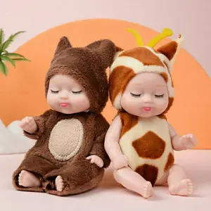 BISA COD Mainan Boneka Bayi Super Mini Newborn Boneka Perempuan Tidur Mini Lucu Mirip Asli Ukuran 11 Cm Bisa Berputar SNI MURAH