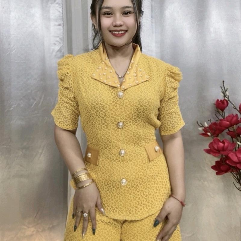 MS: 1041 Set vest ren quần đùi - Xưởng PA_chuyên thời trang  -Freesize nữ (dưới 62kg_eo dưới 80cm)  - Có 5 màu - Phù hợp đi tiệc, dạo phố, xem phim, coffee,.... 1