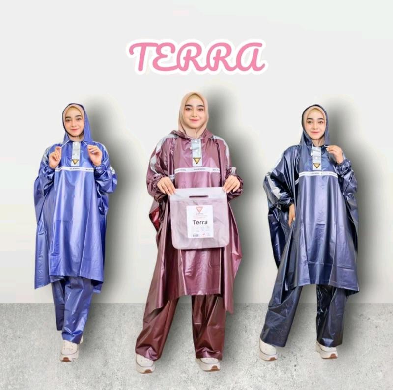 Product Introduction of Jas Hujan Terra Poncho Lengan Celana Ekstra Jumbo Elephant Brand - Bahan PVC Berkualitas Tinggi 1