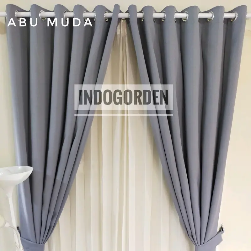 Gorden Blackout Polos Gorden Minimalis Gorden jendela pintu 5