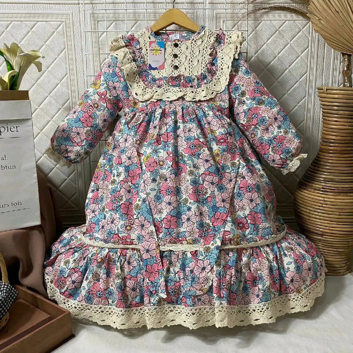 Gamis anak perempuan katun rayon premium | Gamis Syella | LeonMartin baby & kids collection Muslim Simple