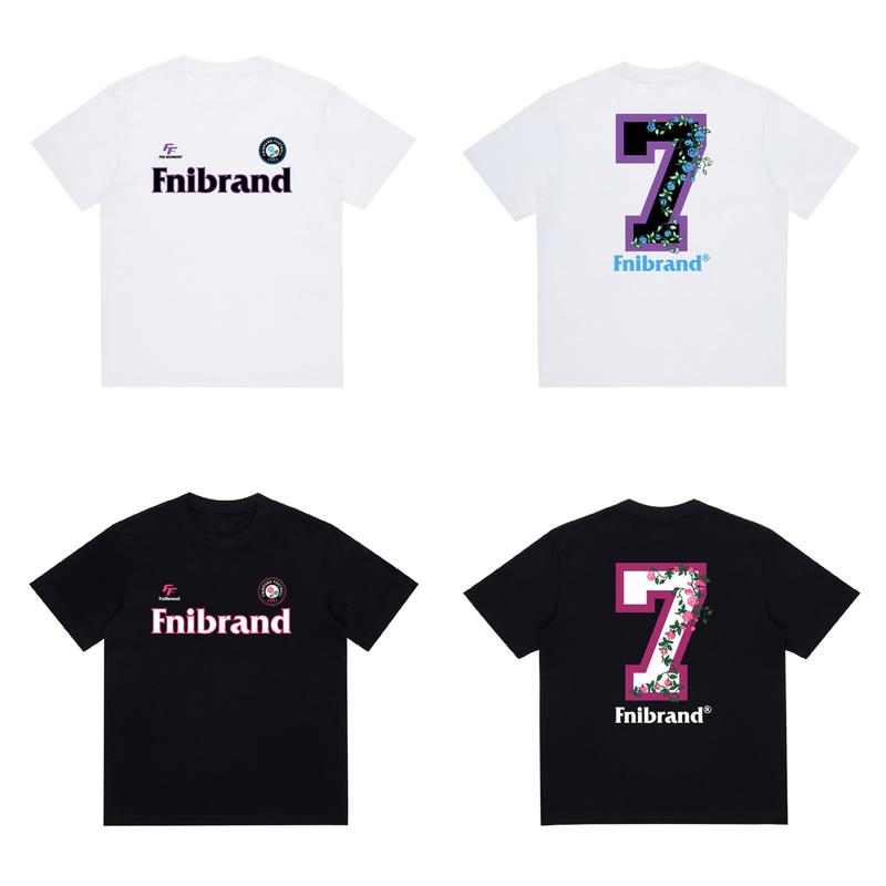 Summer unisex couple T-shirt casual plus size fashionable short sleeved digital direct spray breathable printed rose size 7 short sleeved top 1