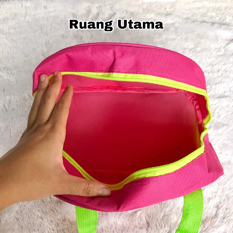 Tas Bekal Makan CNC Double/CNC Double Tupperware(Zipper Bunga Es) 3