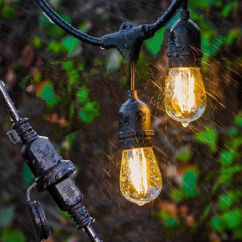 Kabel Fitting Outdoor 10Meter 20 Fitting Gantung Lampu Cafe (Belum Termasuk Lampu) 2