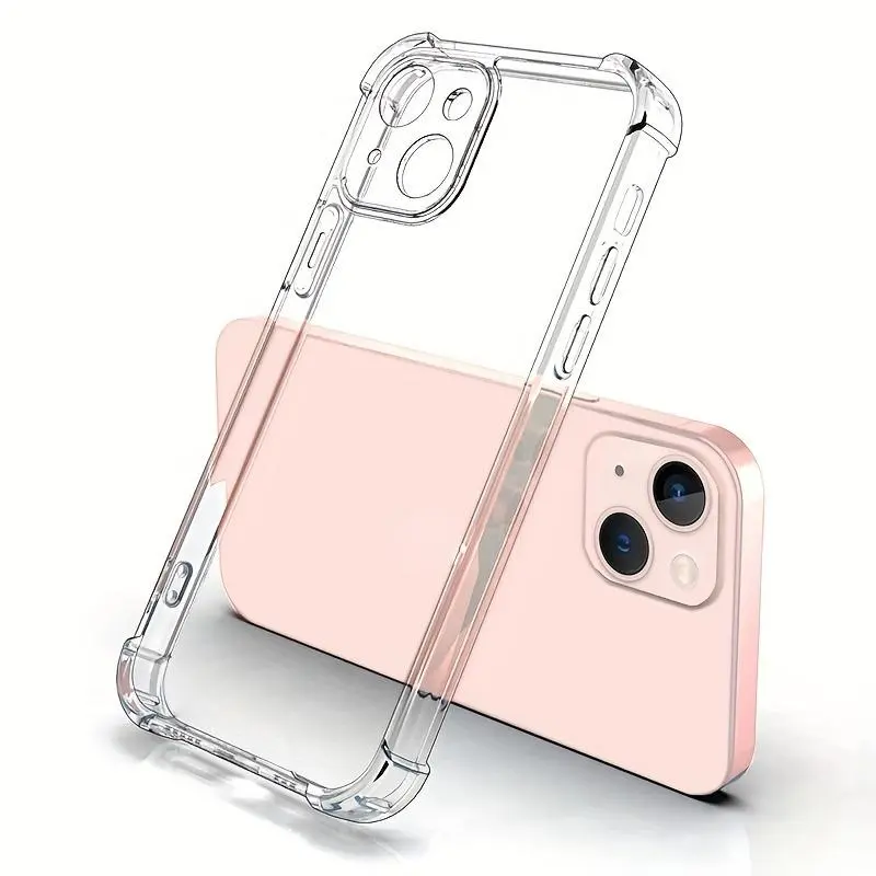Clear Phone Case With Full Coverage, Four Corners Reinforced Anti-fall Phone Case, Shockproof Cases Cover Phone Cases For iPhone X 11 12 13 14 Pro Max 0
