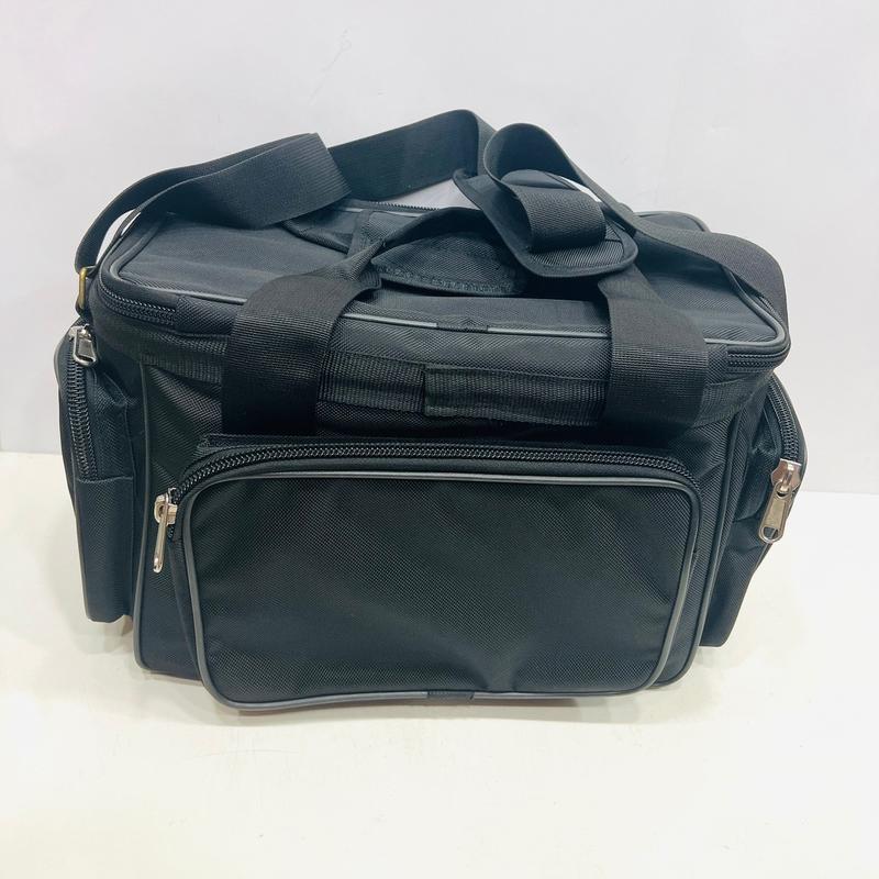 Túi Đựng Đồ Nghề, Túi Ngang, Nắp Vuông, Khoá 12 Ly, Củ Khoá YYK, Đen, Size Đại, Thợ Kỹ Thuật, Bảo Trì, Chất Liệu 1680D Polyester, Chống Bám Bẩn, Chắc Chắn, Chịu Tải