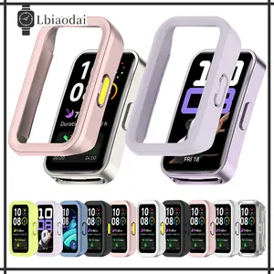 Hard PC Case for Huawei Band 10 / Huawei Band / 9 Huawei Band 8 Anti Gores Matte Hollow Screen Protector Without Film Bumper Cover Frame Accessories Jam Tangan Smartwatch for Huawei Band 10 9 8 NFC
