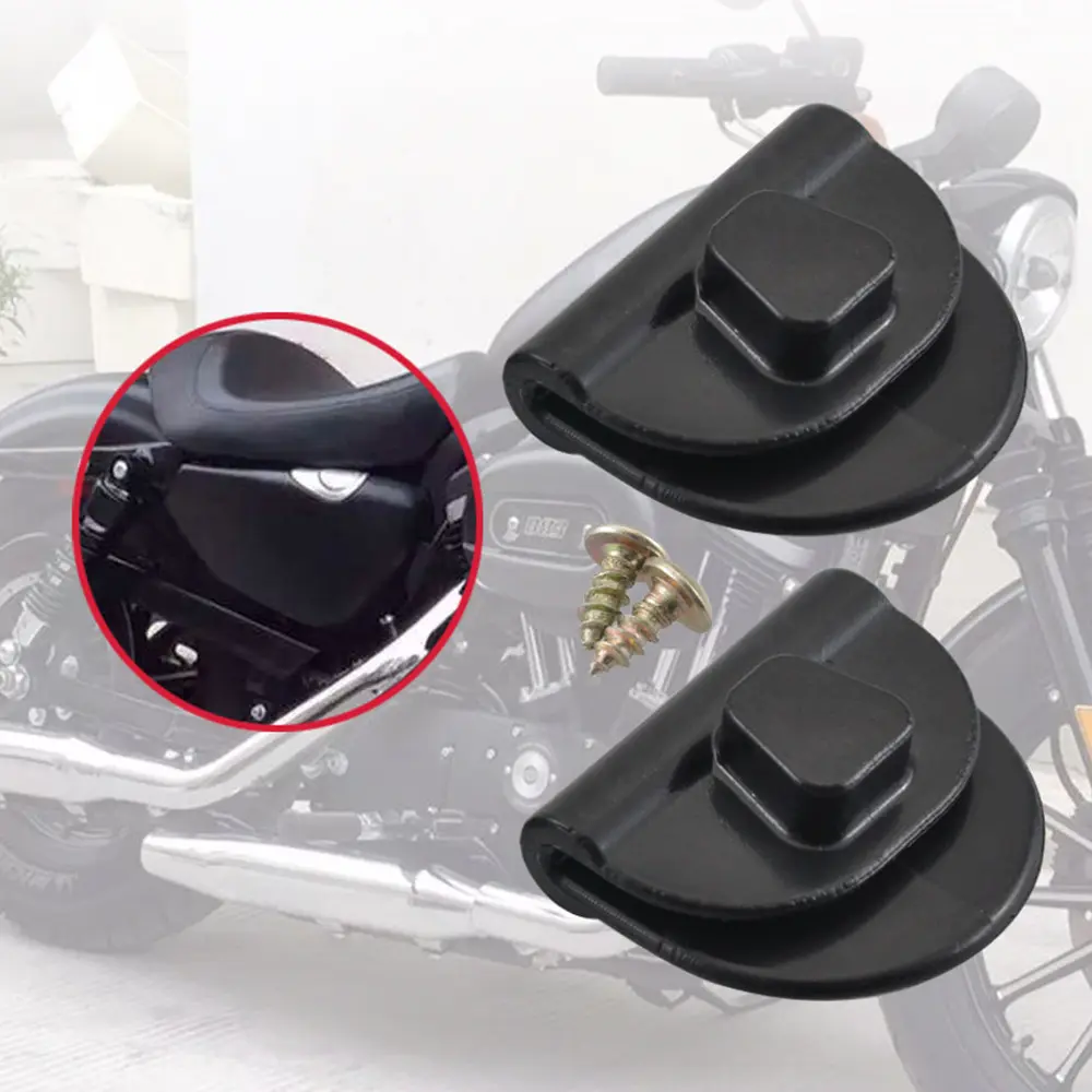 Motorcycle Black ABS Clips Left Right Side Battery Fairing Cover Screw Bolt For Harley Sportster XL 883 1200 48 72 2004-later