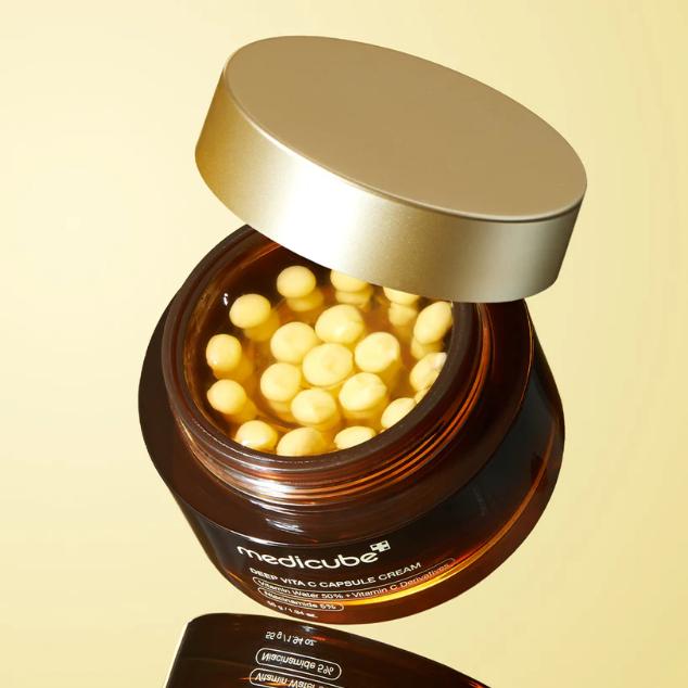 [Official Shop] Deep Vita C Capsule Cream | Golden Boba Cream | Vitamin Capsule | Uneven Skin Tone | Glowy Skin | Customizable Skincare 7