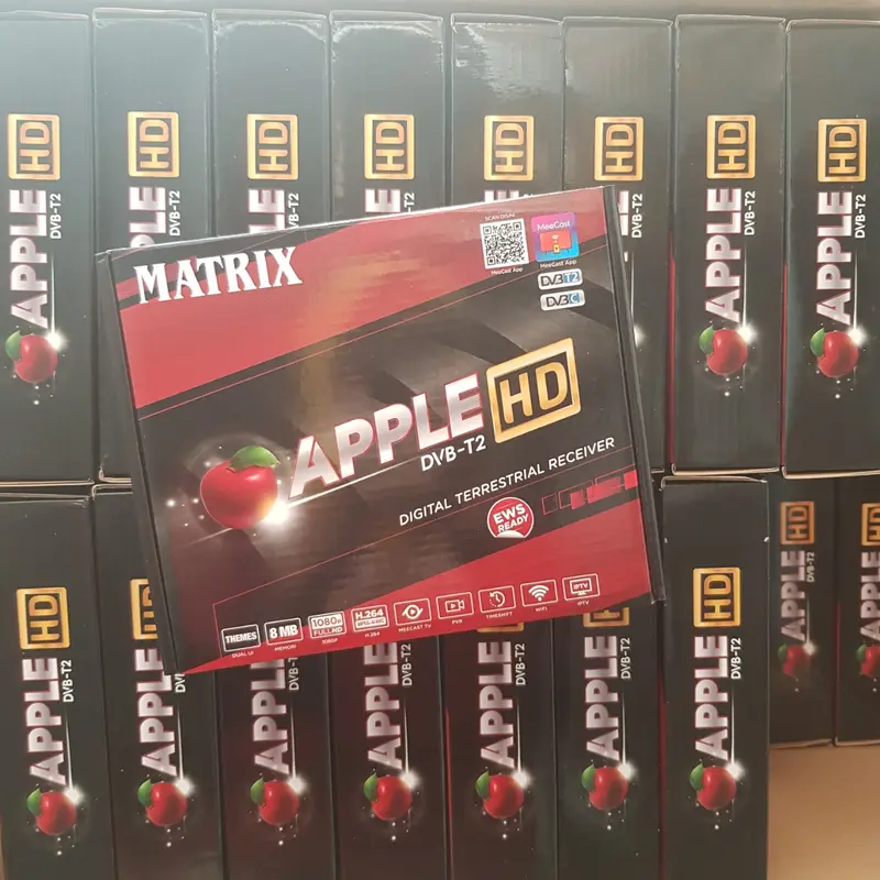 STB SET TOP BOX DVBT2 matrix apple HD TV digital gambar super jernih pakai antena biasa UHF Software Terbaru 2