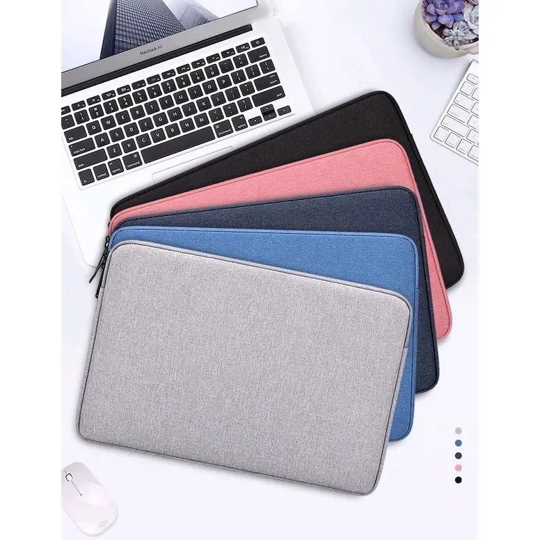 Tas laptop macbook softcase nylon polos waterproof 11 12 13 14 15 16 inch