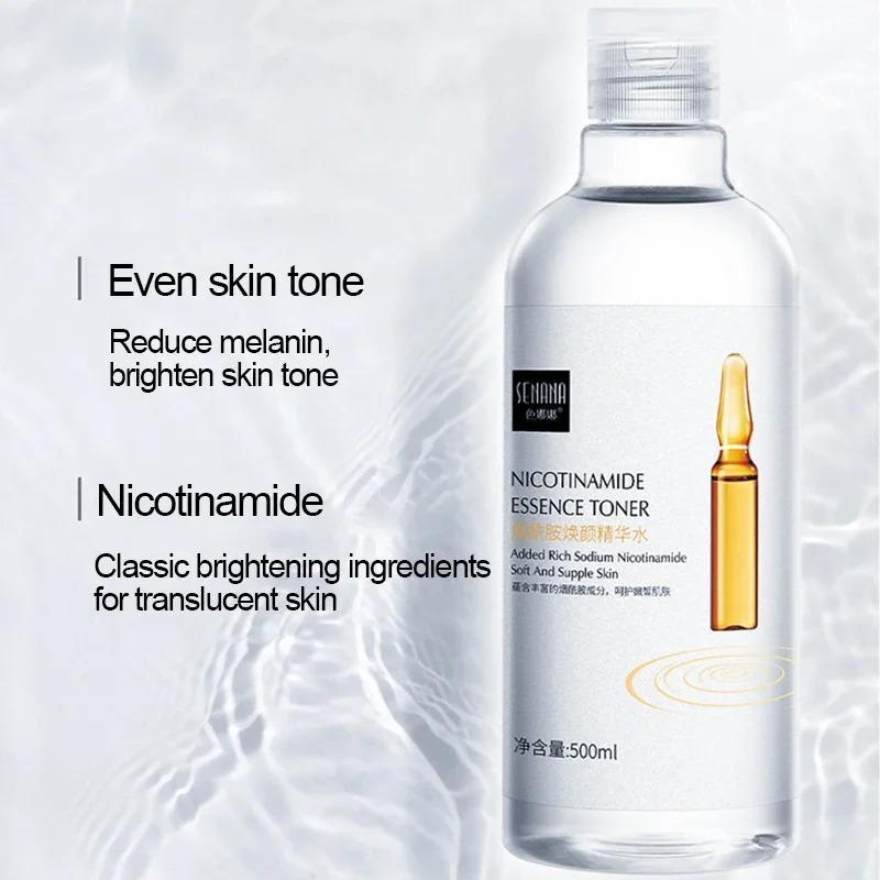 500ml  Large Capacity Essence Water Niacinamide Improve Dull Hyaluronic Acid Moisturize Dry Skin Facial Beauty Care Toner 5
