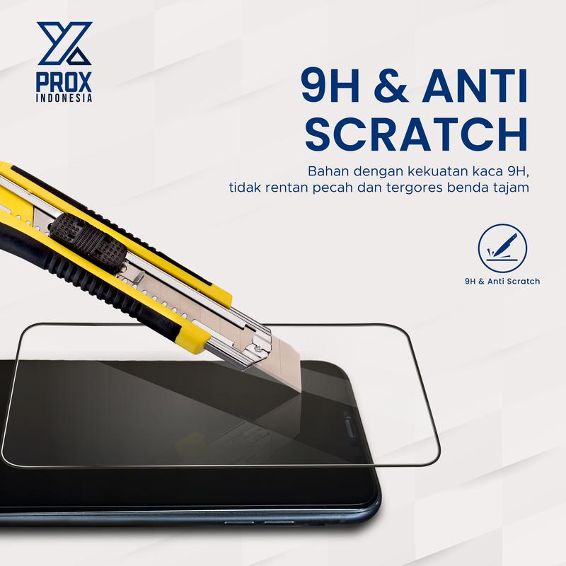 PROX Tempered Glass Full Cover Clear - Compatible For iPhone 4
