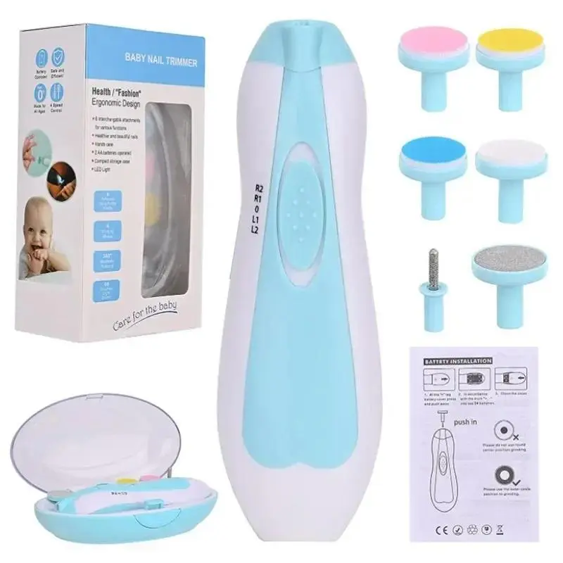 new born baby nail sander kids baby electric nail sander baby manicure pedicure nail sander cutter scissors care set
