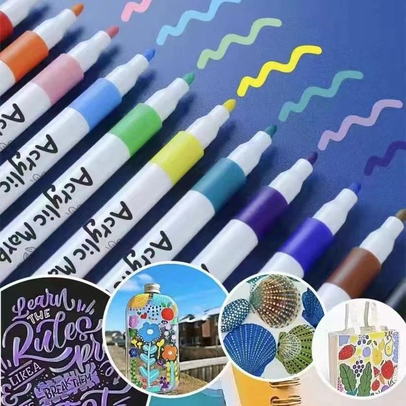 Hộp Màu Acrylic Marker 60 Màu - Hộp Bút Màu Acrylic Cao Cấp Cho Bé Tập Tô - Đồ Chơi, Toy 4