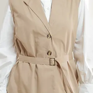 Sekido – Reina Short Outer Atasan Wanita Cantik Bahan Canvas Warna Coklat dan Abu Nyaman dan Cantik 2