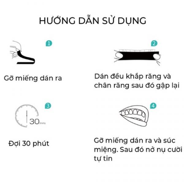 Miếng dán trắng răng DRY WHITENING UNISMILE - Dán trắng răng, miếng dán răng an toàn - không bào mòn, không gây ê buốt 3