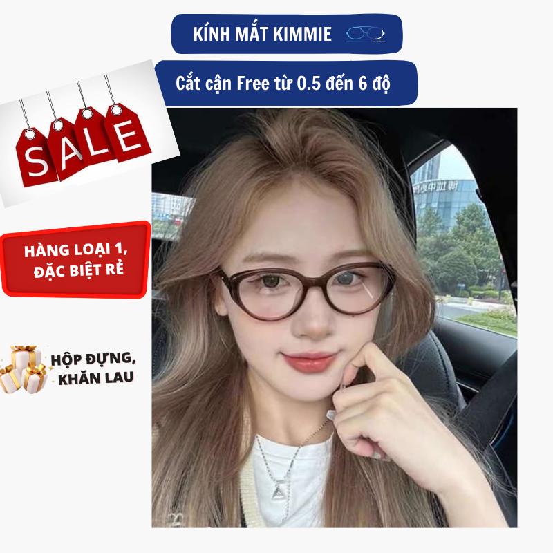 Kính mắt mèo KC005 Kimmie, cắt cận miễn phí từ 0.5 đến 6 độ