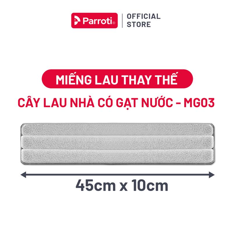 Miếng Lau Thay Thế Cây Lau Nhà Công Nghiệp Có Gạt Nước Bàn lau 45cm Parroti Magic - MG03