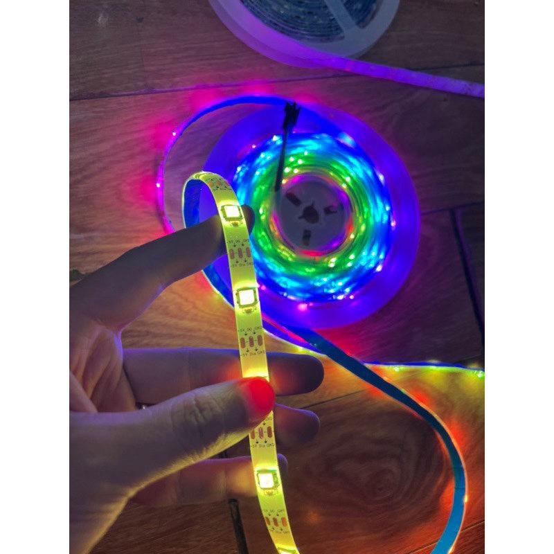 Đèn Led Đuổi aGRB 16 Triệu Màu dài 5m , Dán Tường, Bàn Làm Việc, Cảm Biến Âm Thanh, Remote Điều Khiển
