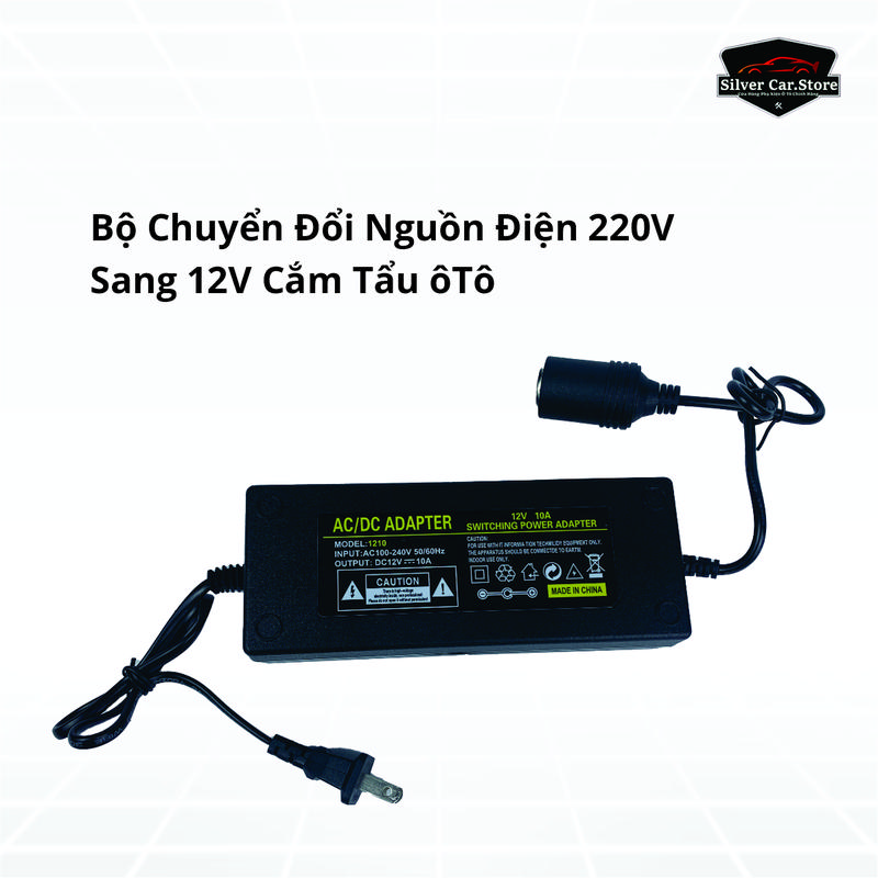 Đổi Nguồn 220V Sang 12V- Bộ Chuyển Đổi nguồn 12V - 5A-10A . Công Suất 60W-120W Đầu Cắm Tẩu Ô Tô Loại Tốt Phụ Kiện 5