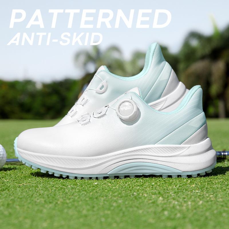 [PGM] Golf Shoe Summer Women's Shoes Waterproof Knob Women's Sports Shoes Non-Slip Shock-Absorbing Lightweight Nail-Free Shoes Xz363 1