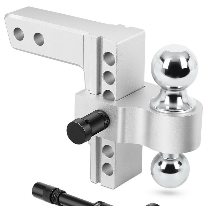 Adjustable Trailer Hitch 2 Inch Receiver ,6 Inch Drop/Rise Aluminum ...