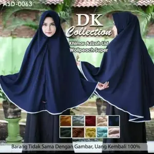 HIJAB KHIMAR JUMBO/JILBAB JERSY LIST KOMBI/JILBAB INSTAN BERGO SYAR'I /JILBAB BAGUS MURAH Kerudung Panjang Syari