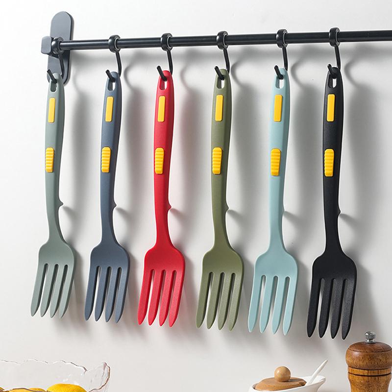 Product Introduction of Flexible Cooking Utensils Multi-function Spaghetti Server Silicone Fork Salad Forks Whisking Serving Kitchen Accessories Cutlery Lightweight 21