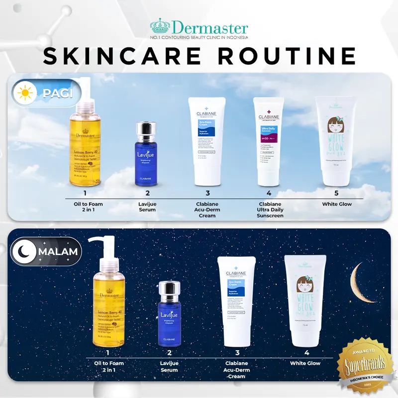 Dermaster Lavijue Serum & Clabiane Ultra Daily Sunscreen 2