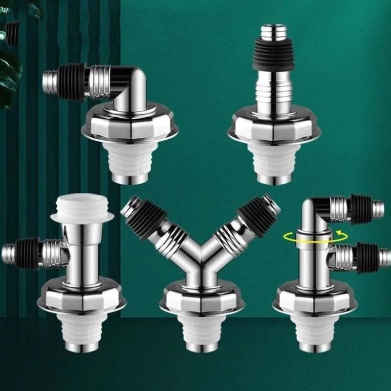 Creative Anti odor Sink Drain Pipe Adapter Sealing Ring Multi-functional Kitchen Basin Sewer Branch Dishwasher Water Pipe Connector Universal 1