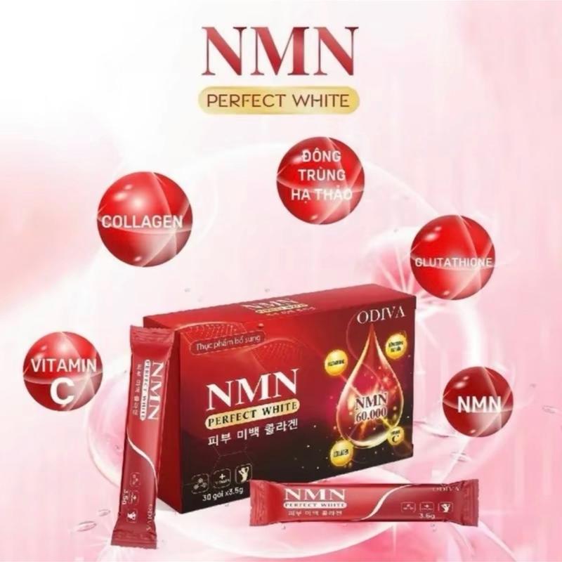 Combo 3Hộp Collagen NMN Perfect White thực phẩm hổ trợ chăm sóc sắc đẹp Sản phẩm chăm sóc da 3
