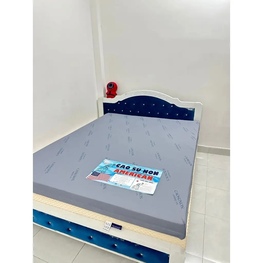 Nệm Cao Su Non American Xám 1mx2mx10p, AMERCAN hàng chính hãng được - bảo hành 15 năm nệm  cao