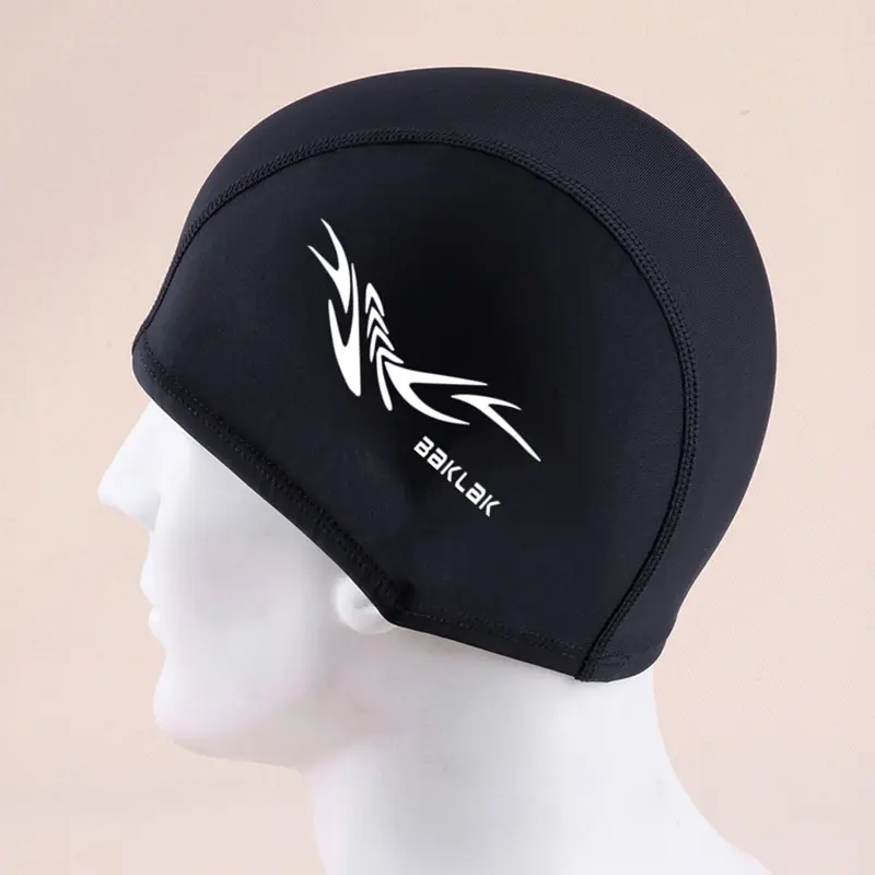 Mũ Bơi, Dành Cho Nam Và Nữ, Chất Liệu Vải Nylon, Bảo Vệ Tai Và Tóc Dài, Thích Hợp Cho Thể Thao Và Bể Bơi, Mũ Bơi, Người Lớn 5