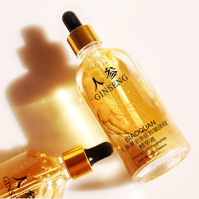 Product Introduction of 2024100ml Gold Geng Face Essence Polypeptide Anti-Wrinkle Lightning Moisturizing Niacinamide Facial Serum For Skin Care Products centella  cosmetics dark spot correcting glow serum 2