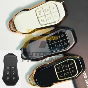 Sarung Kunci XPENG X9 Keyless 6 button TPU Cover Casing Soft Case Silikon Remote Gantungan Kunci