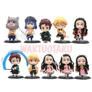 Action Figure Kimetsu no yaiba Mini Figure Demon Slayer Cute -Tanjiro, Nezuko, Zenitsu, Inosuke