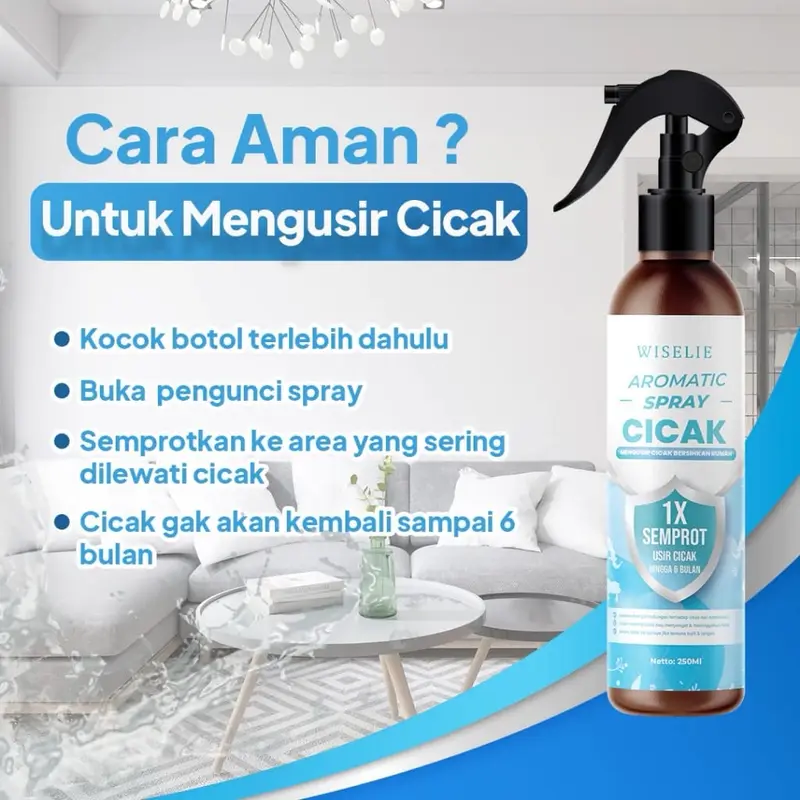 Wiselie Aromatic Spray Cicak Pengusir Cicak Dijamin Ampuh 100% 2