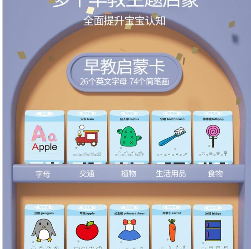 Product Introduction of Children's Writing Board LCD Handwriting Board Drawing Board Toy Erasable Doodle Board Card Early Learning Machine Educational Learning Machine 8
