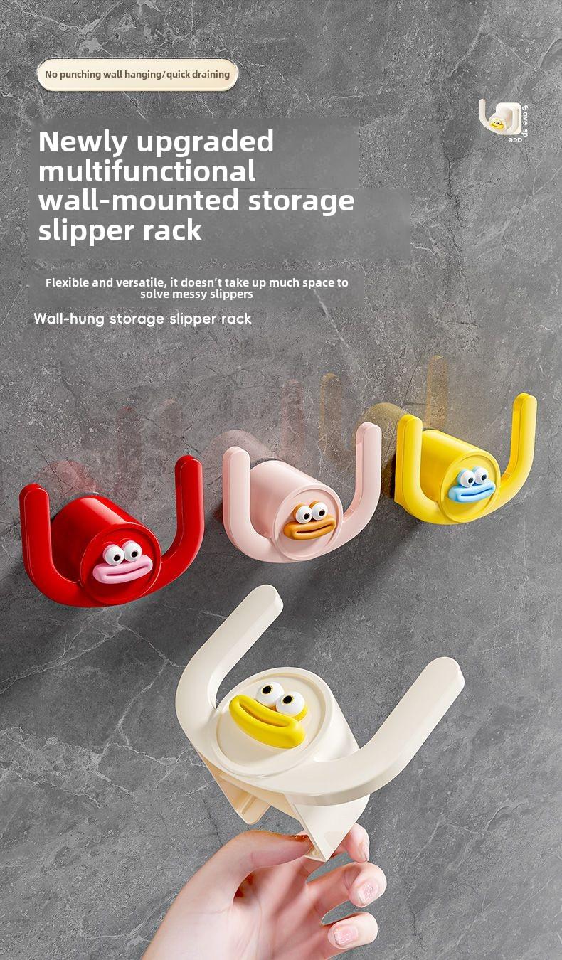 Product Introduction of Giá Để Dép Tắm Hút, Không Cần Khoan, Treo Tường, Sắp Xếp Giày, Có Lưu Thông Nước, Đựng Đồ Vệ Sinh Cá Nhân Và Đồ Dùng Tắm 1