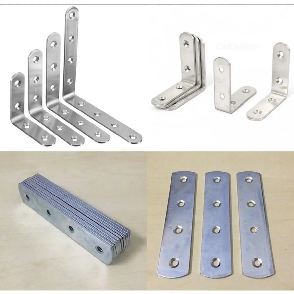 Bát giá đỡ, Ke góc vuông chữ L & thẳng bản rộng 1.5cm hàng dày