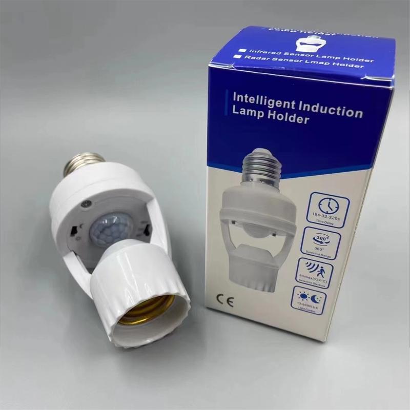 [Giá sỉ ]Đui đèn treo cảm ứng, công tắc cảm biến hồng ngoại đuôi xoáy E27