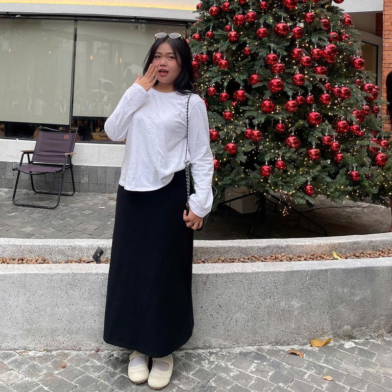 MiaBigsize - Chân váy Midi dáng suông dài chất umi dễ phối đồ bigszie 90kg