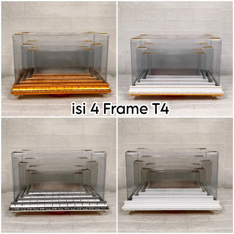 Kotak Hantaran FrameFiber T4 Set Isi 4 Plus Tutup mika 5