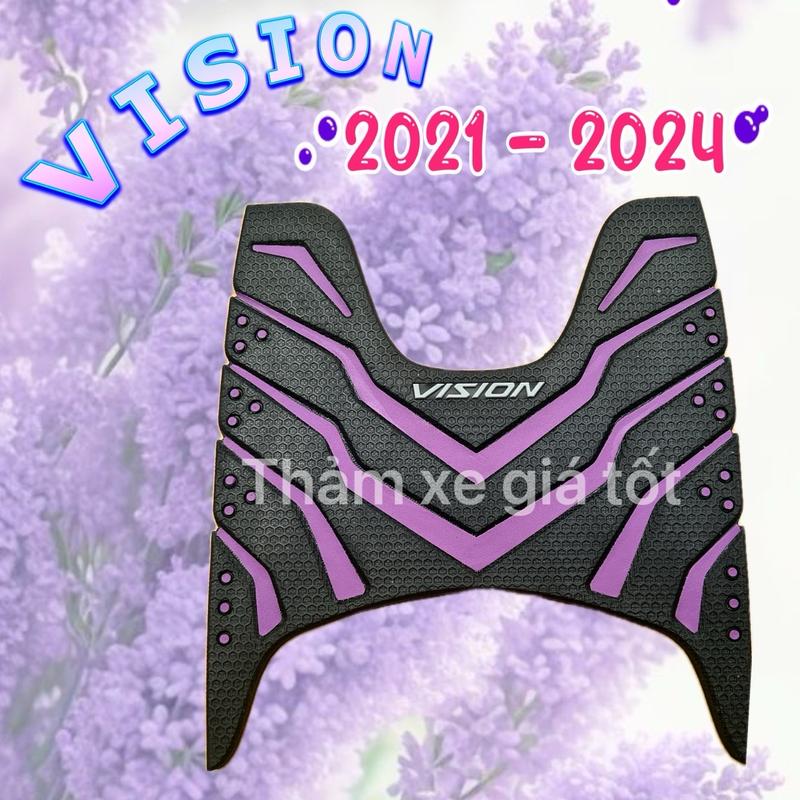 Thảm cao su lót sàn xe Vision 2021 - 2025, nhiều màu, chống trơn trượt