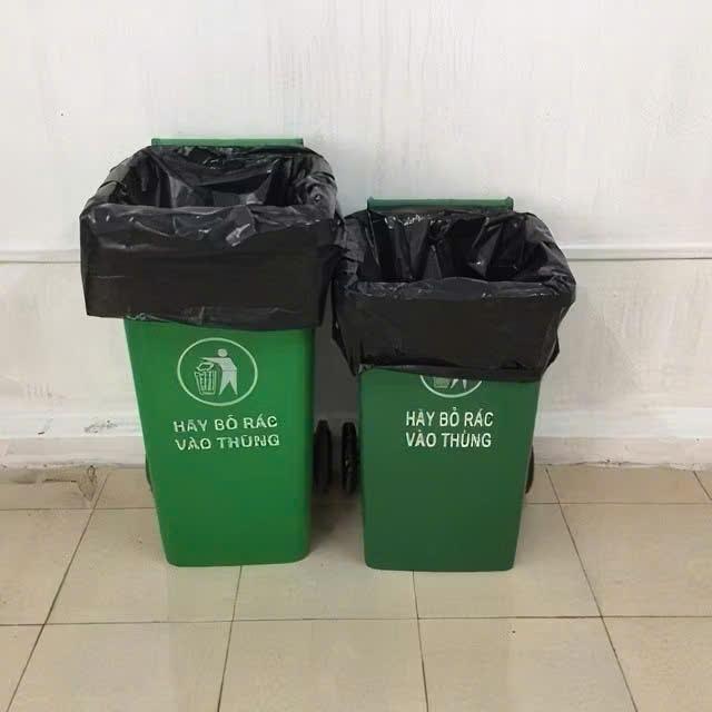 1 Kg Túi Đựng Rác Công Nghiệp Có Quai tự phân huỷ bảo vệ môi trường Vừa cho Thùng 60lít